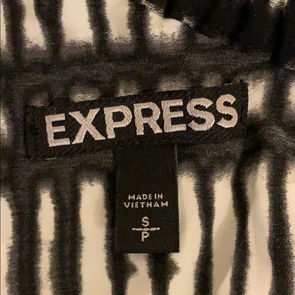 Express Black & White One Shoulder Sundress - Picture 5 of 5